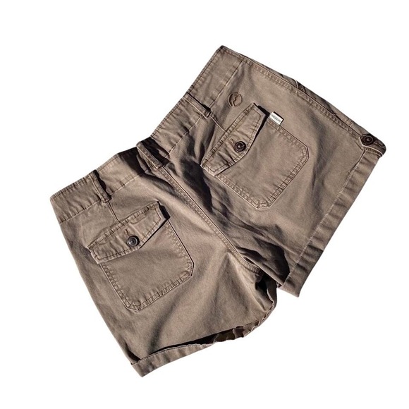 Magellan Outdoors Womens Khaki Utility Cargo Shorts Size 10 Brown Cotton Stretch - Picture 3 of 8
